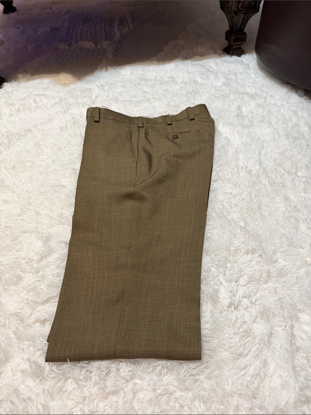 Louis Raphael Olive Dress Trousers